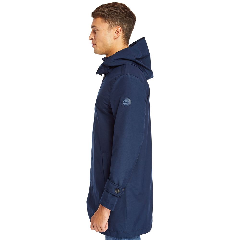 Timberland Mens Jackets Doubletop Mountain Waterproof Raincoat - Navy - India HW0536897